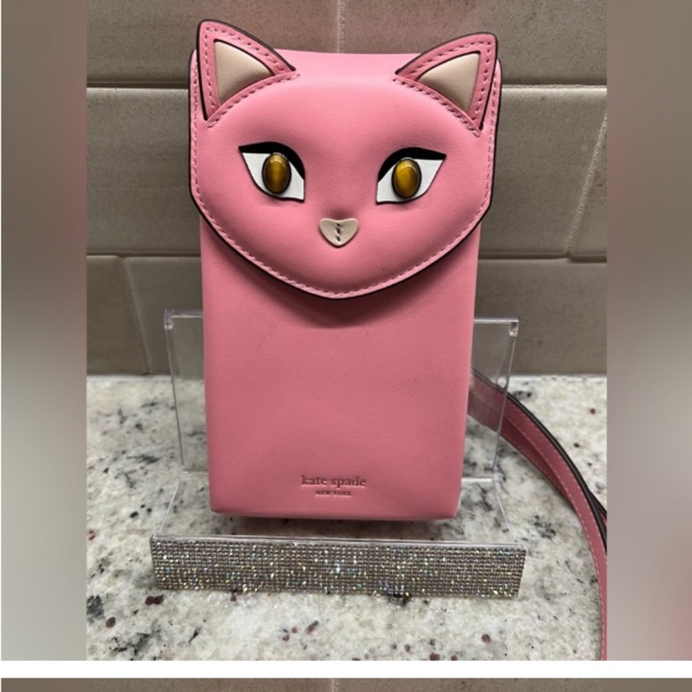 Kate Spade ♠️ New York Cats Phone North South Crossbody - Picture 5 of 9
